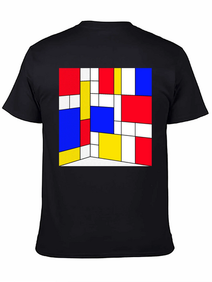 Abstract Geometric Print T-Shirt