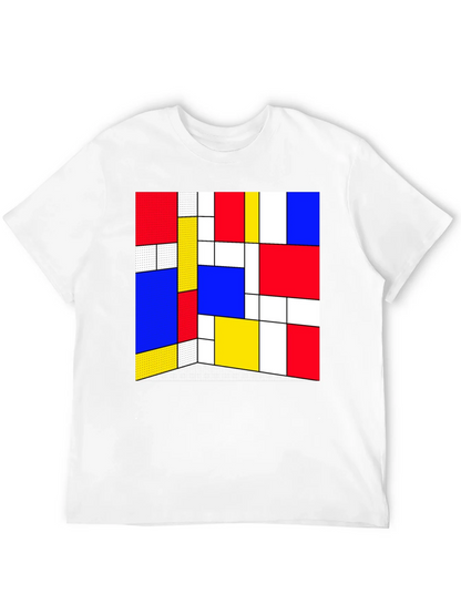 Abstract Geometric Print T-Shirt