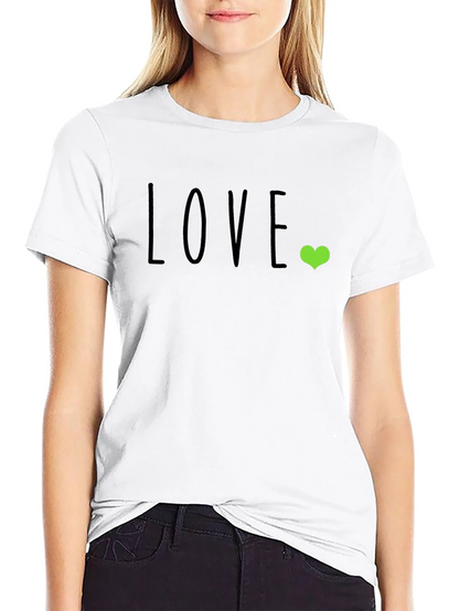 Love Heart Graphic T-Shirt - Casual Comfort