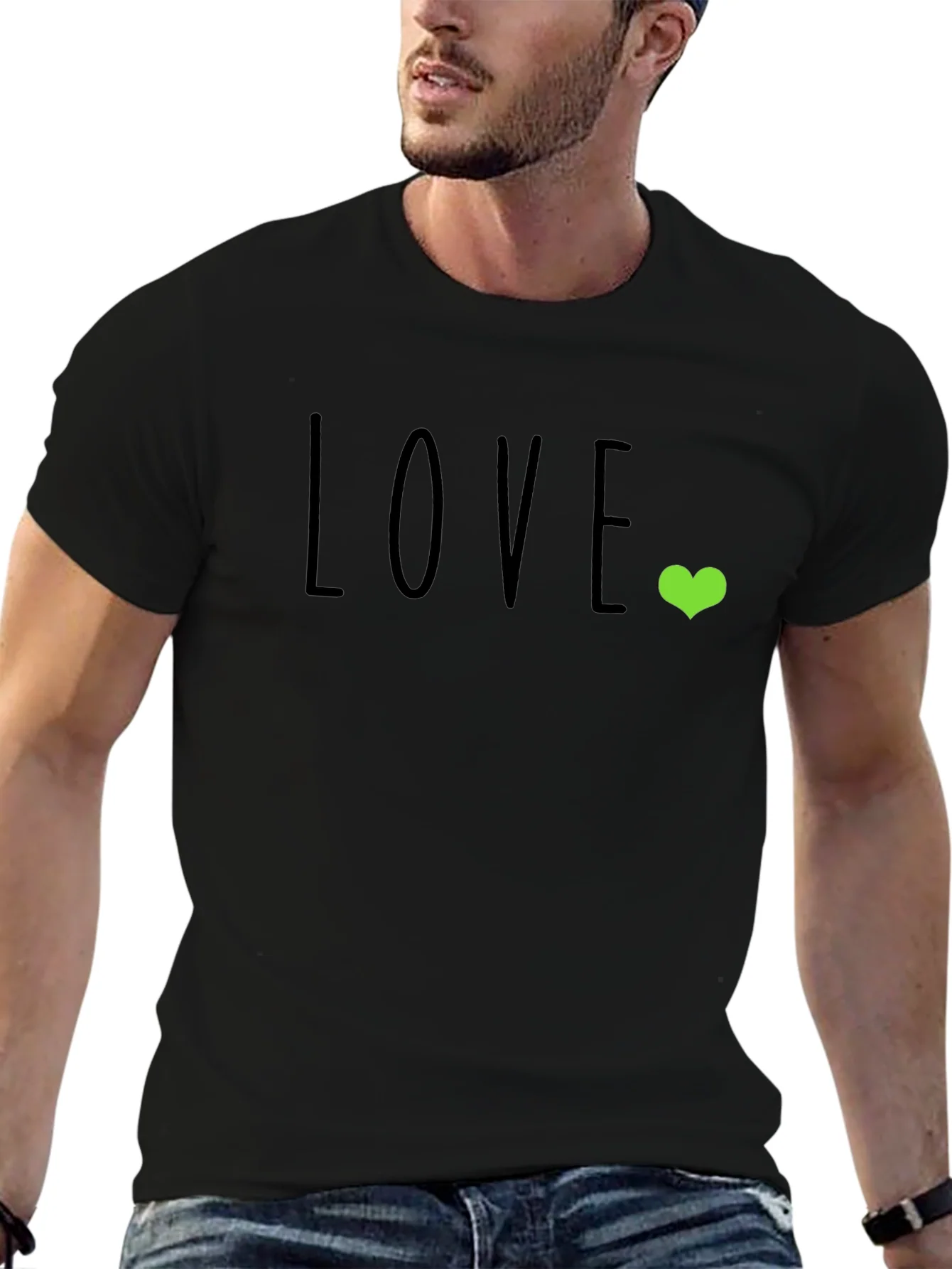 Love Heart Graphic T-Shirt - Casual Comfort