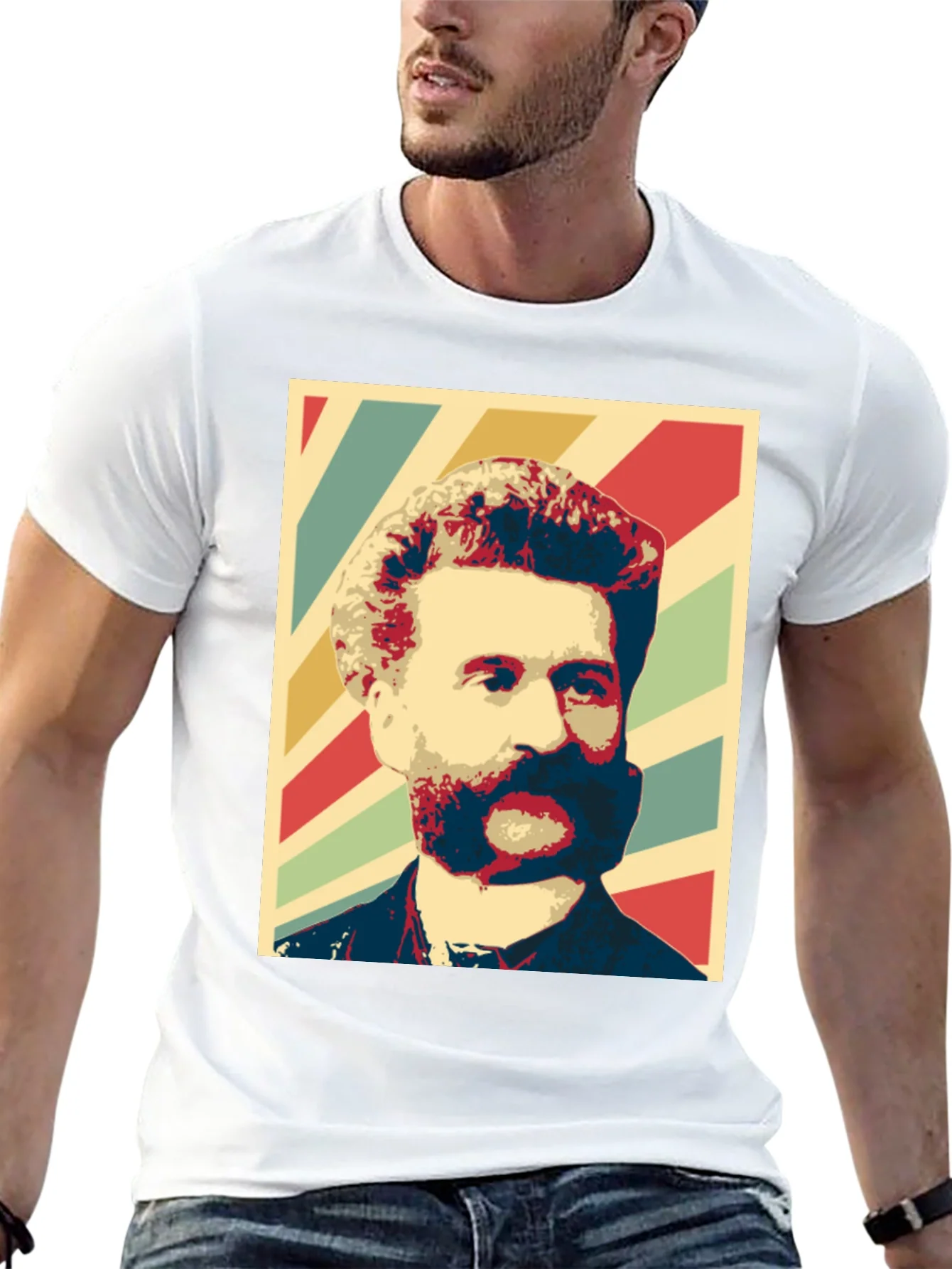 Retro Man Portrait Graphic T-Shirt