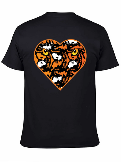 Tiger Heart Graphic T-Shirt - Black