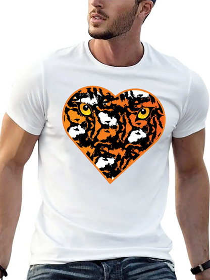 Tiger Heart Graphic T-Shirt - Black