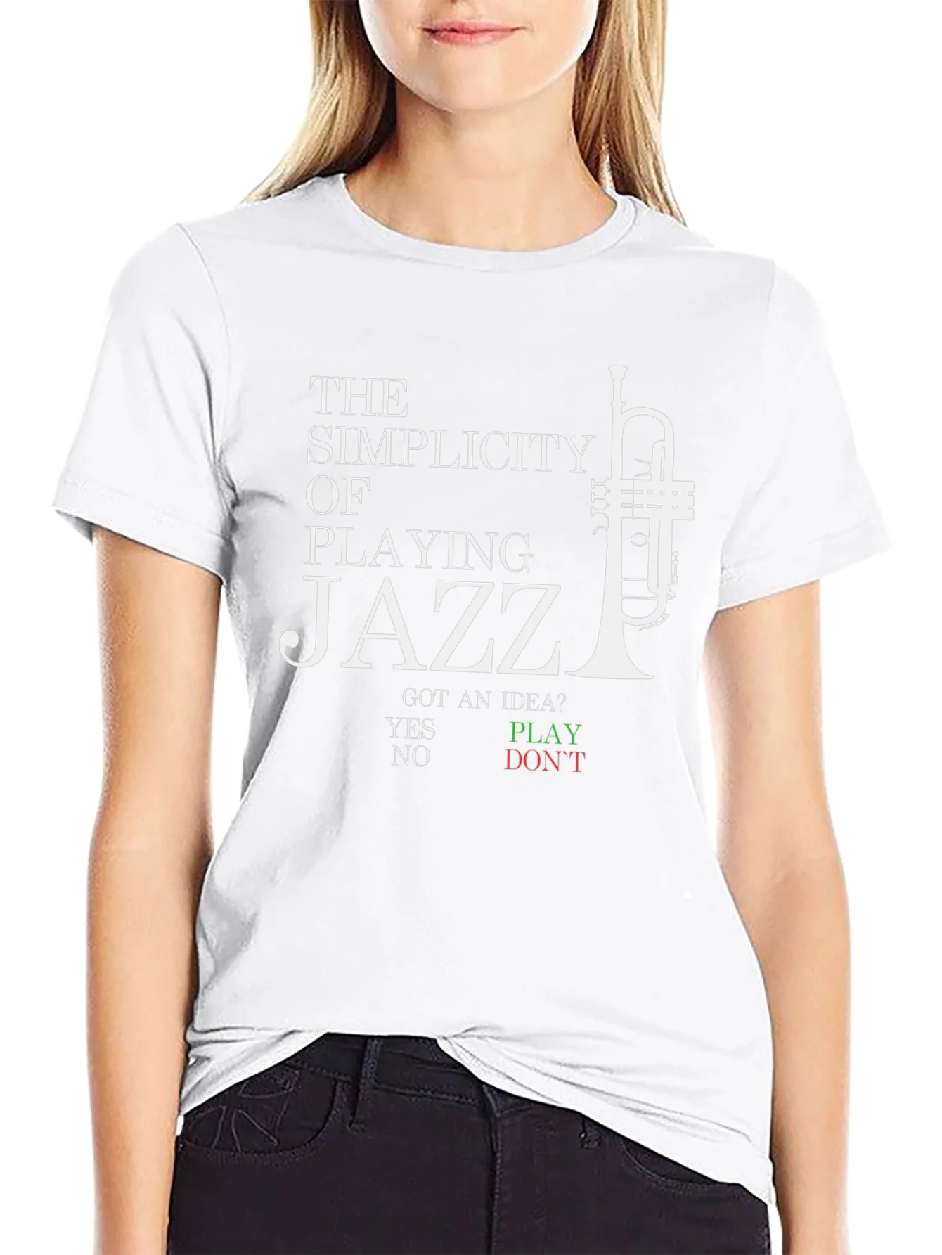 Jazz Music T-Shirt - The Simplicity of Playing