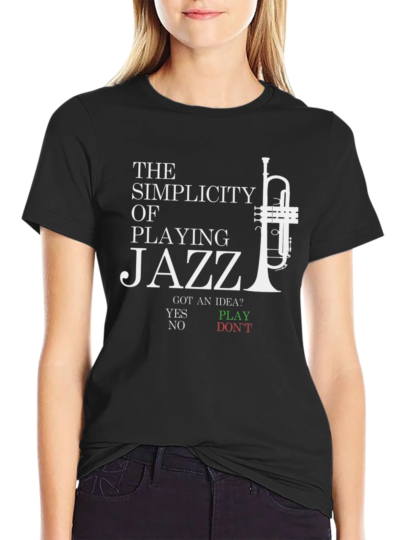 Jazz Music T-Shirt - The Simplicity of Playing