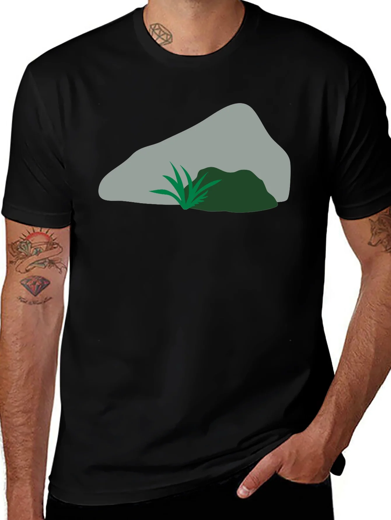 Nature Rock Graphic Tee - Cool Casual Style