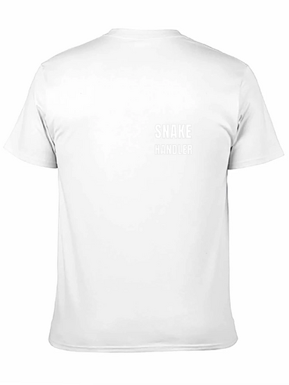 Snake Handler Graphic Tee - Black Cotton T-Shirt