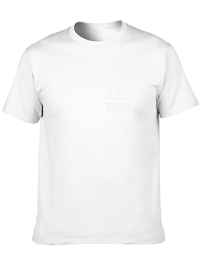 Snake Handler Graphic Tee - Black Cotton T-Shirt