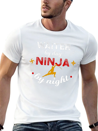 Waiter by Day Ninja by Night Graphic Tee