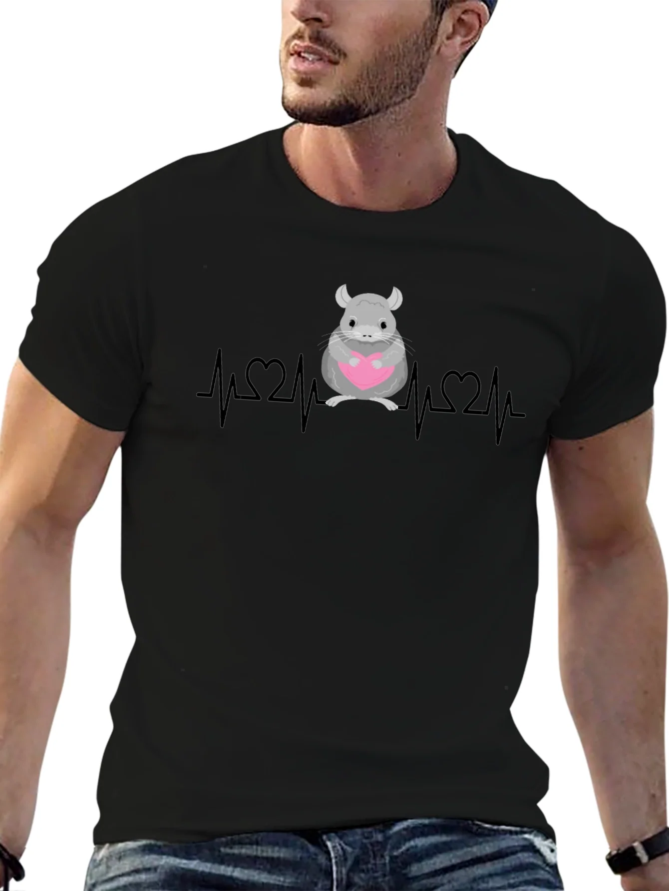 Chinchilla Heartbeat Graphic Tee