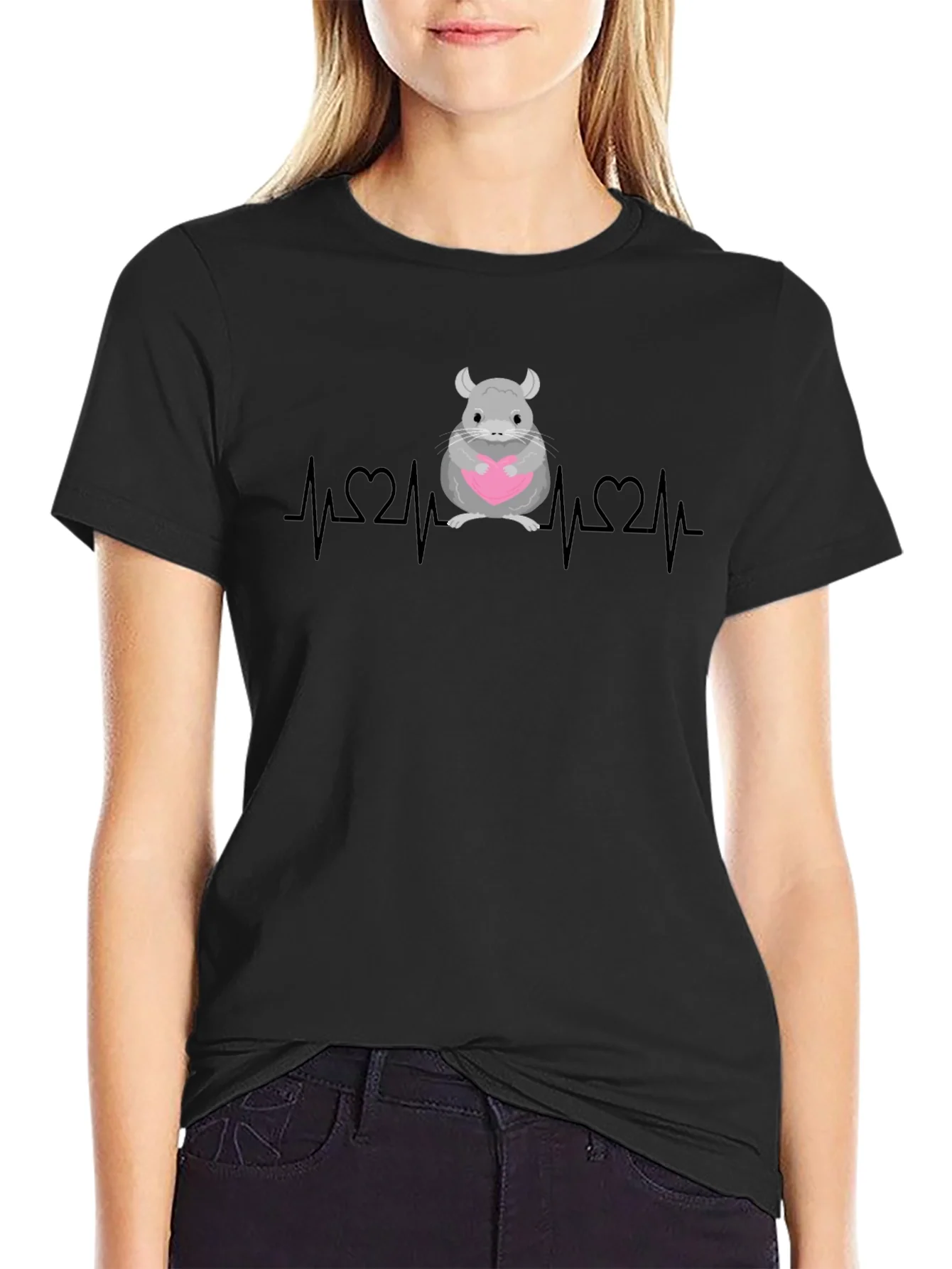 Chinchilla Heartbeat Graphic Tee