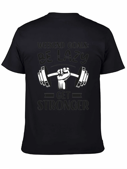 Weekend Goals Lazy Gym T-Shirt
