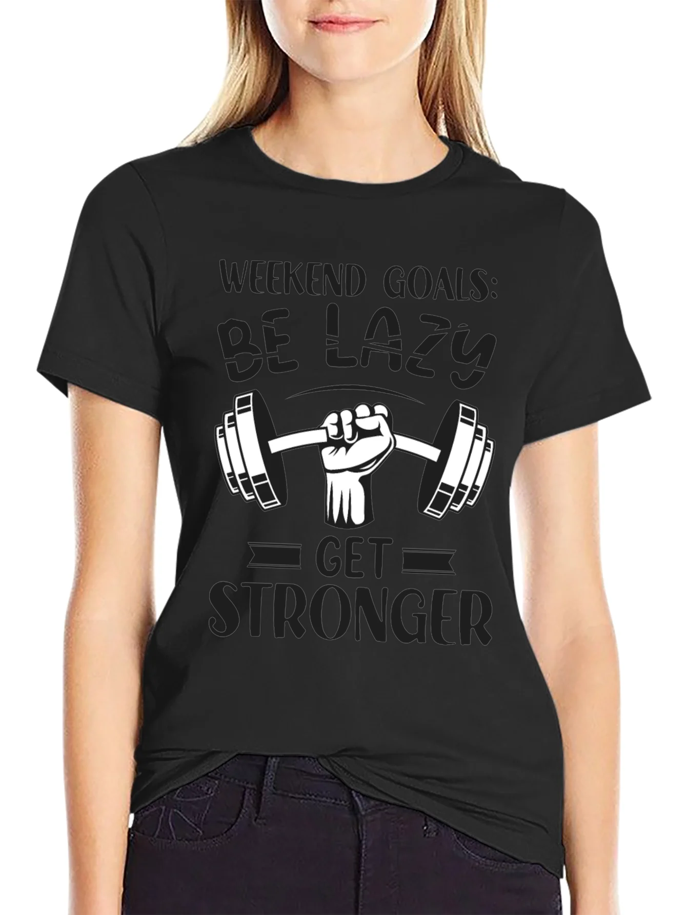 Weekend Goals Lazy Gym T-Shirt