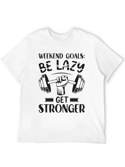 Weekend Goals Lazy Gym T-Shirt