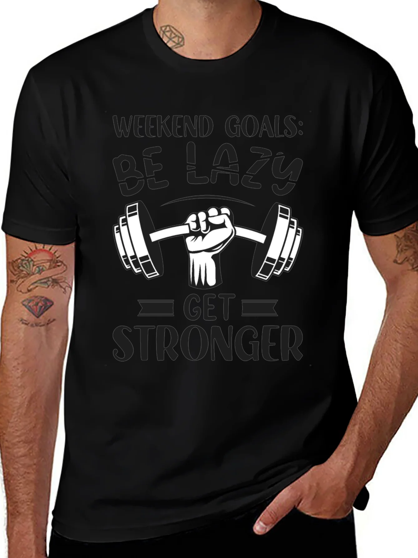 Weekend Goals Lazy Gym T-Shirt