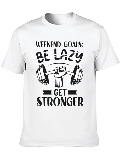 Weekend Goals Lazy Gym T-Shirt