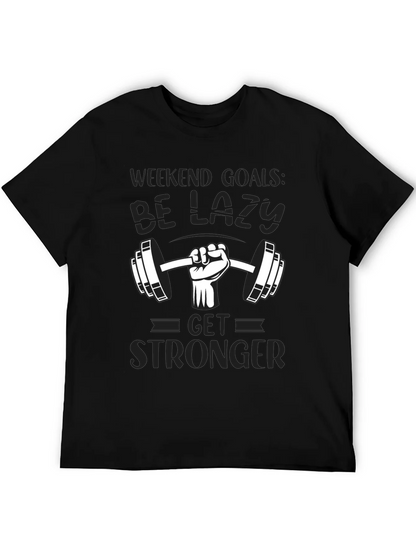 Weekend Goals Lazy Gym T-Shirt