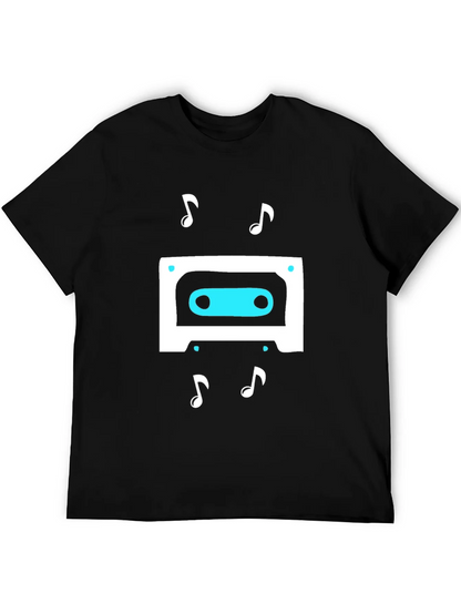 Retro Cassette Tape Music Graphic T-Shirt