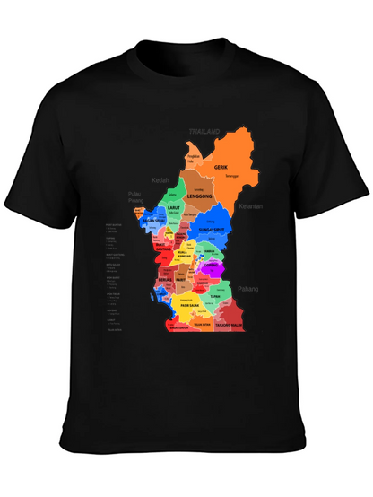 Perak Malaysia Map T-Shirt