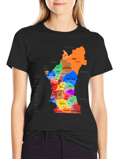 Perak Malaysia Map T-Shirt