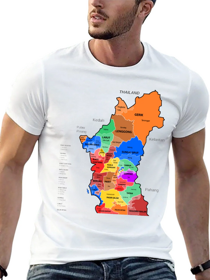 Perak Malaysia Map T-Shirt
