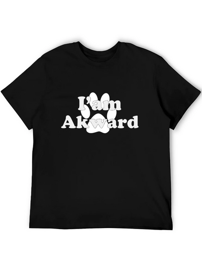 Im Awkward Paw Print Graphic T-Shirt