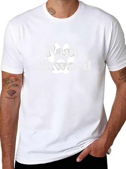 Im Awkward Paw Print Graphic T-Shirt