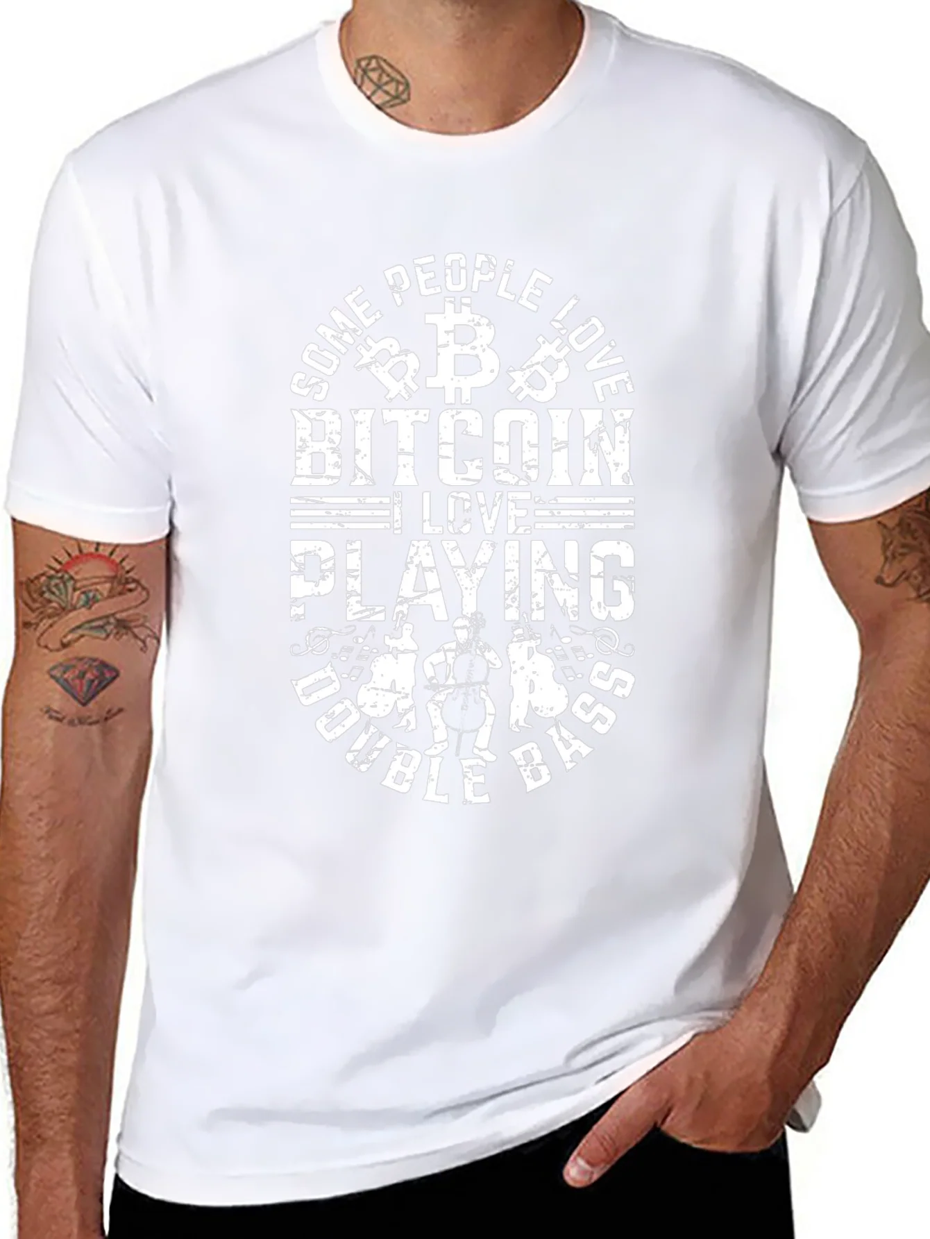 Bitcoin & Double Bass T-Shirt