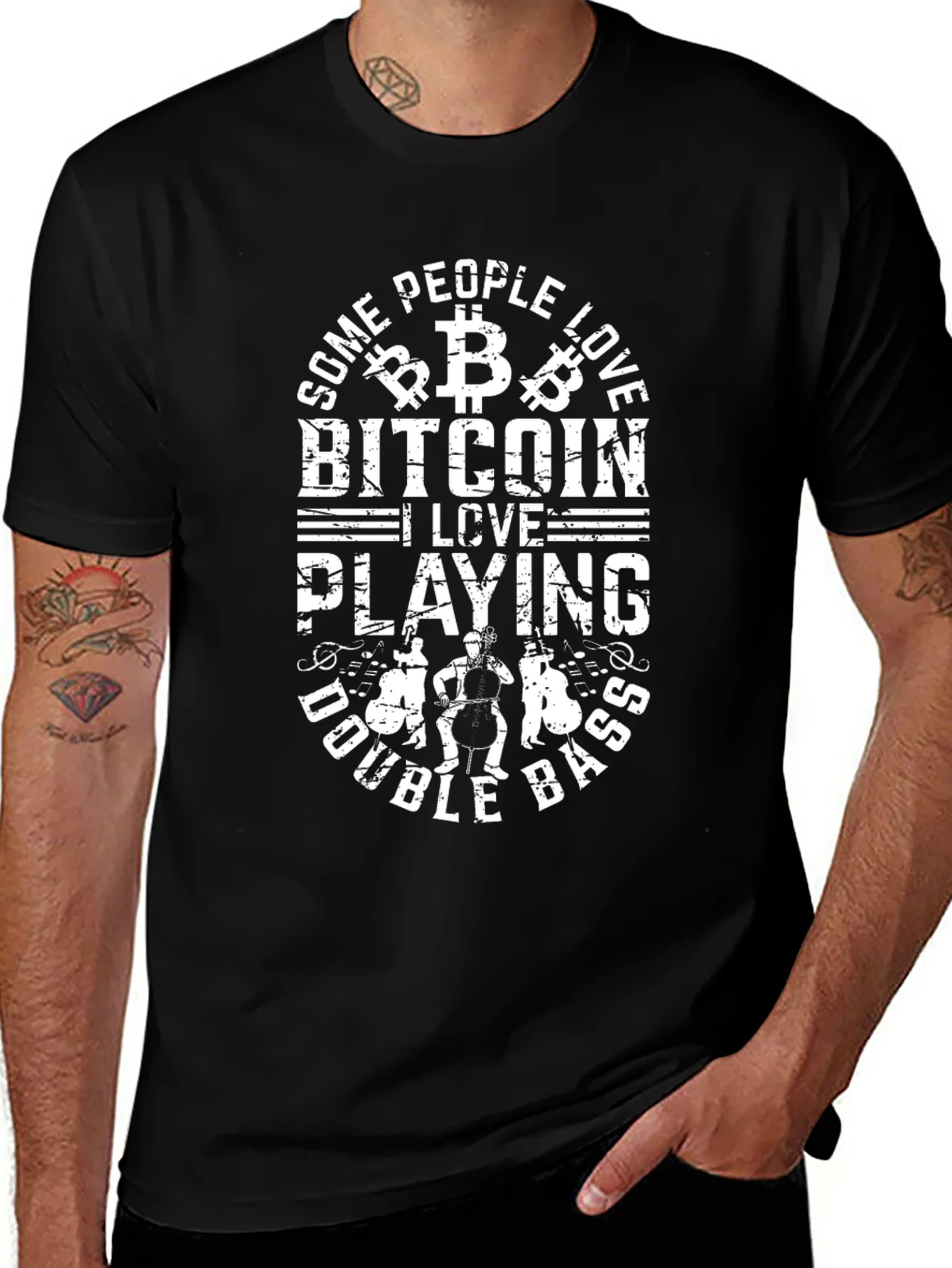 Bitcoin & Double Bass T-Shirt