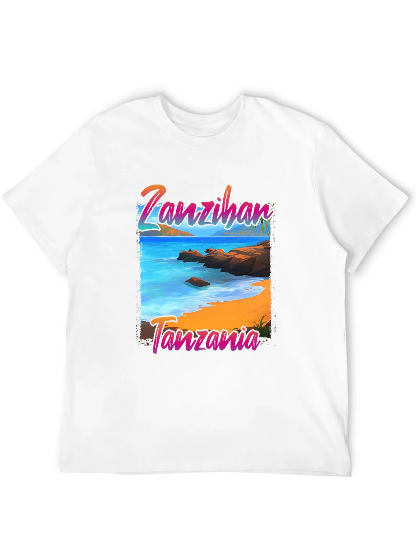 Zanzibar Tanzania Beach Graphic T-Shirt