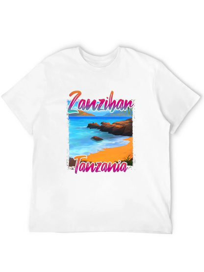 Zanzibar Tanzania Beach Graphic T-Shirt