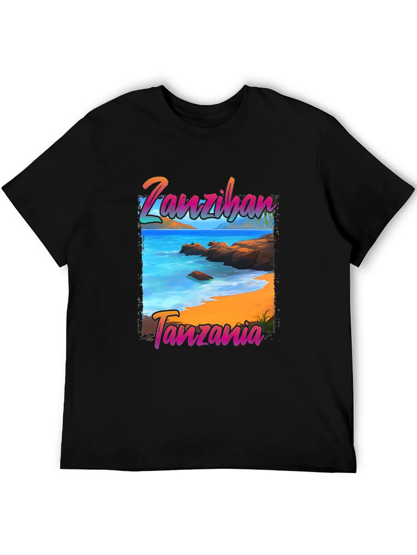 Zanzibar Tanzania Beach Graphic T-Shirt