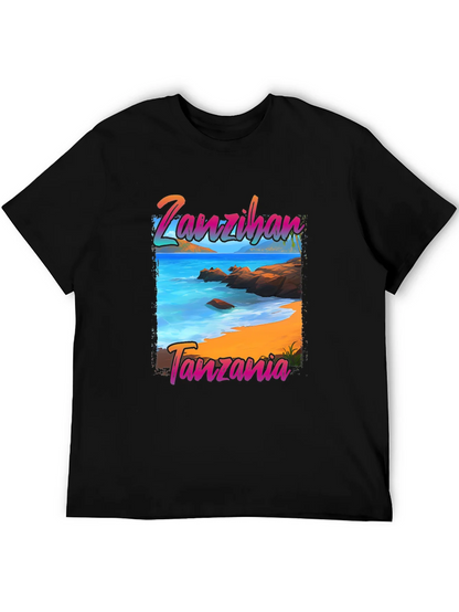 Zanzibar Tanzania Beach Graphic T-Shirt