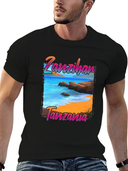 Zanzibar Tanzania Beach Graphic T-Shirt