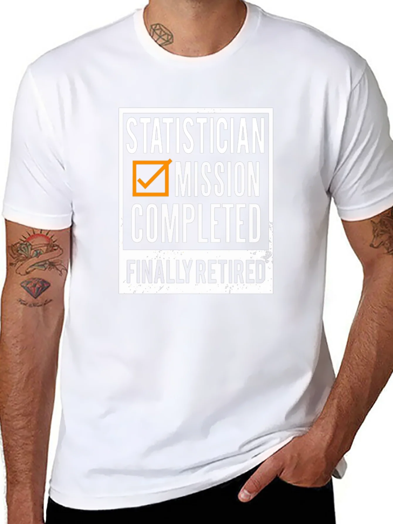 Statistician Retirement T-Shirt - Mission Completed