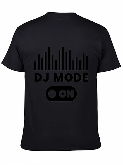 DJ Mode ON Graphic Tee - Black