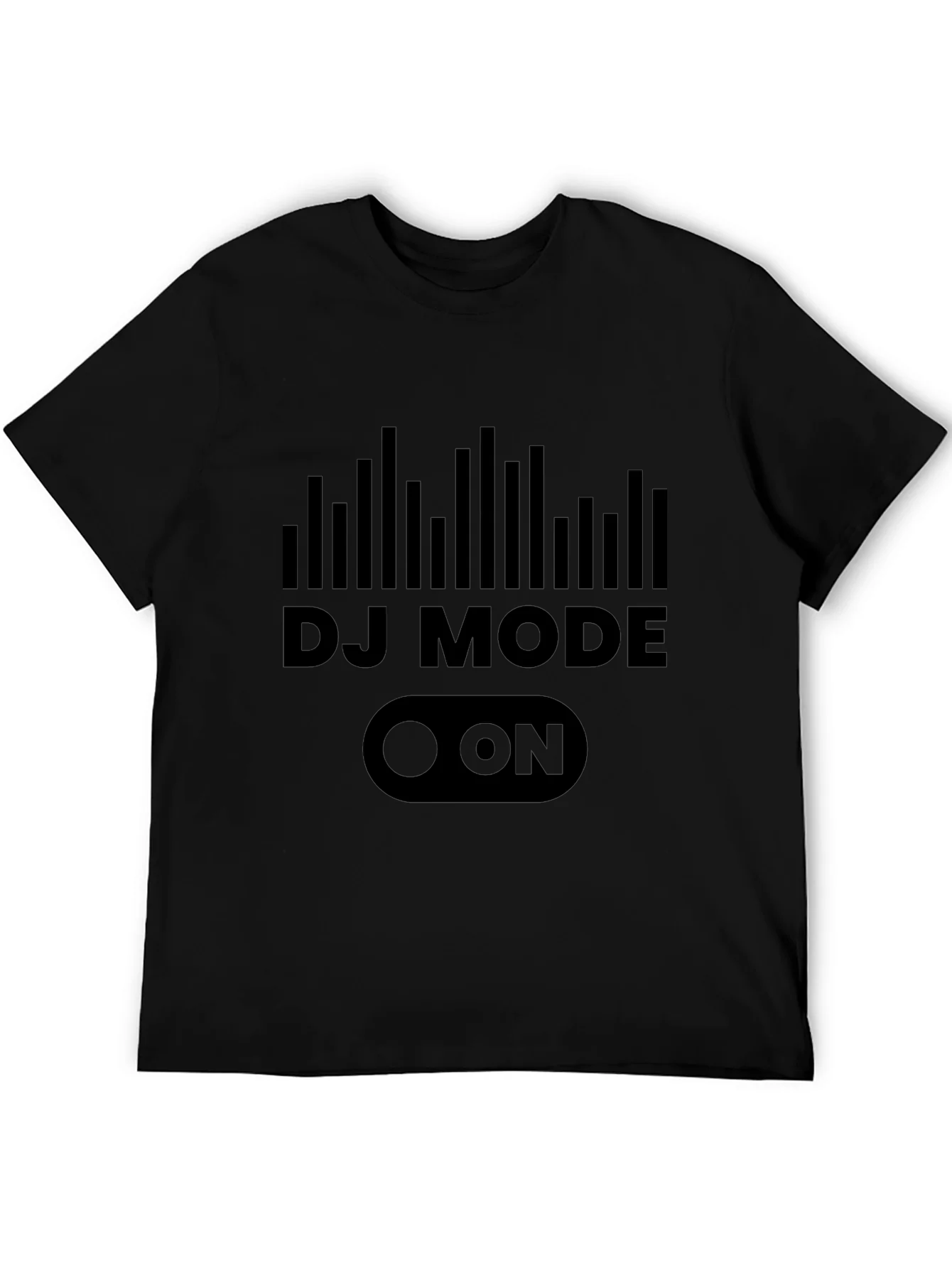 DJ Mode ON Graphic Tee - Black