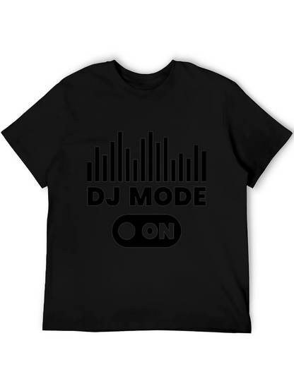 DJ Mode ON Graphic Tee - Black