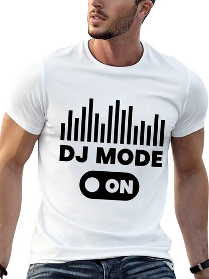 DJ Mode ON Graphic Tee - Black