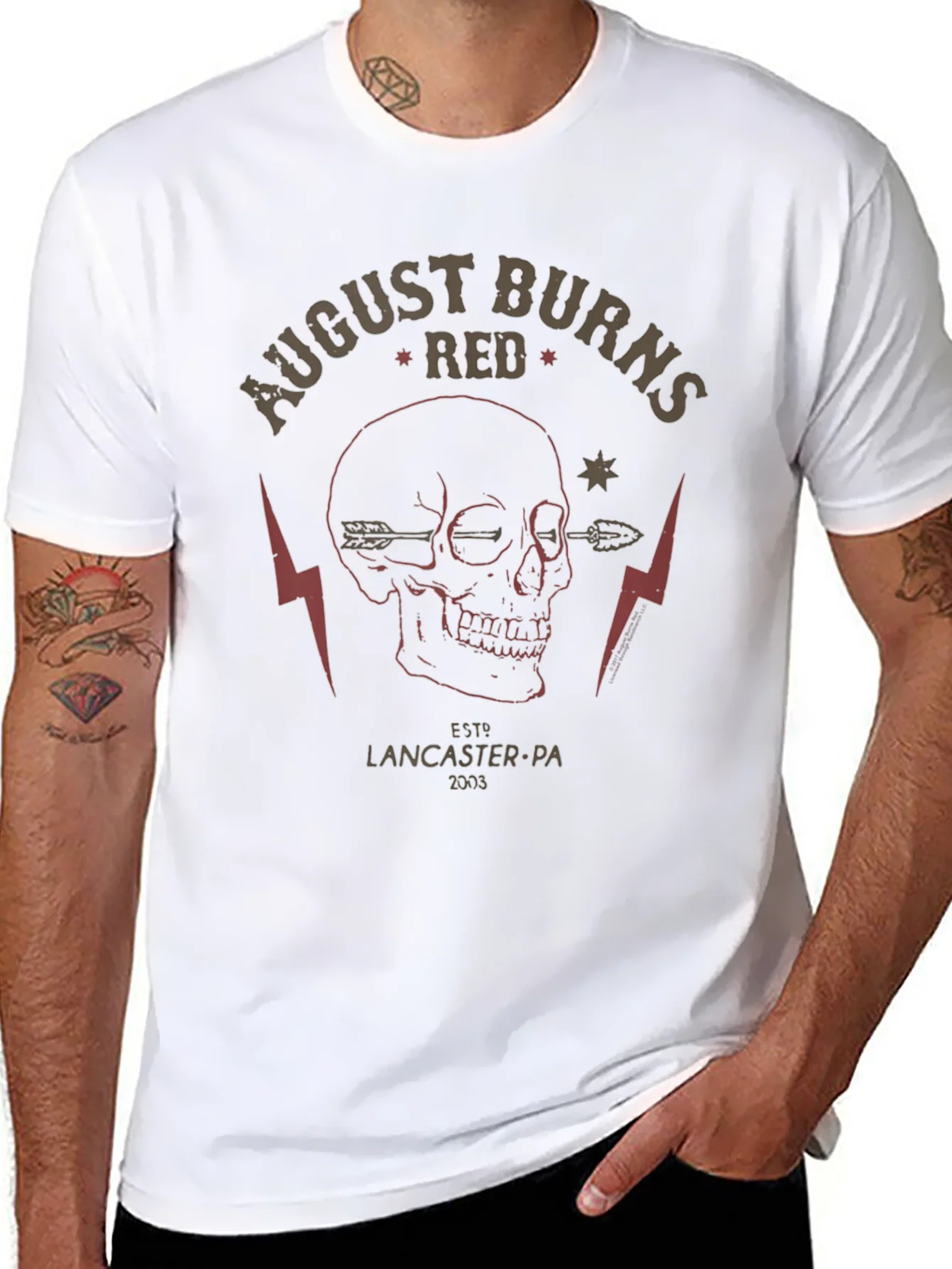 August Burns Red Skull Graphic T-Shirt