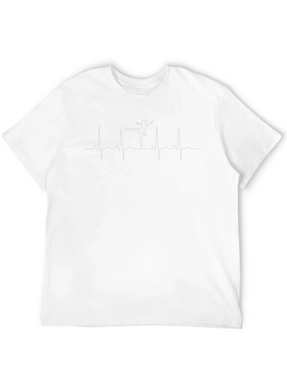 Ballet Heartbeat T-Shirt - Black Crew Neck