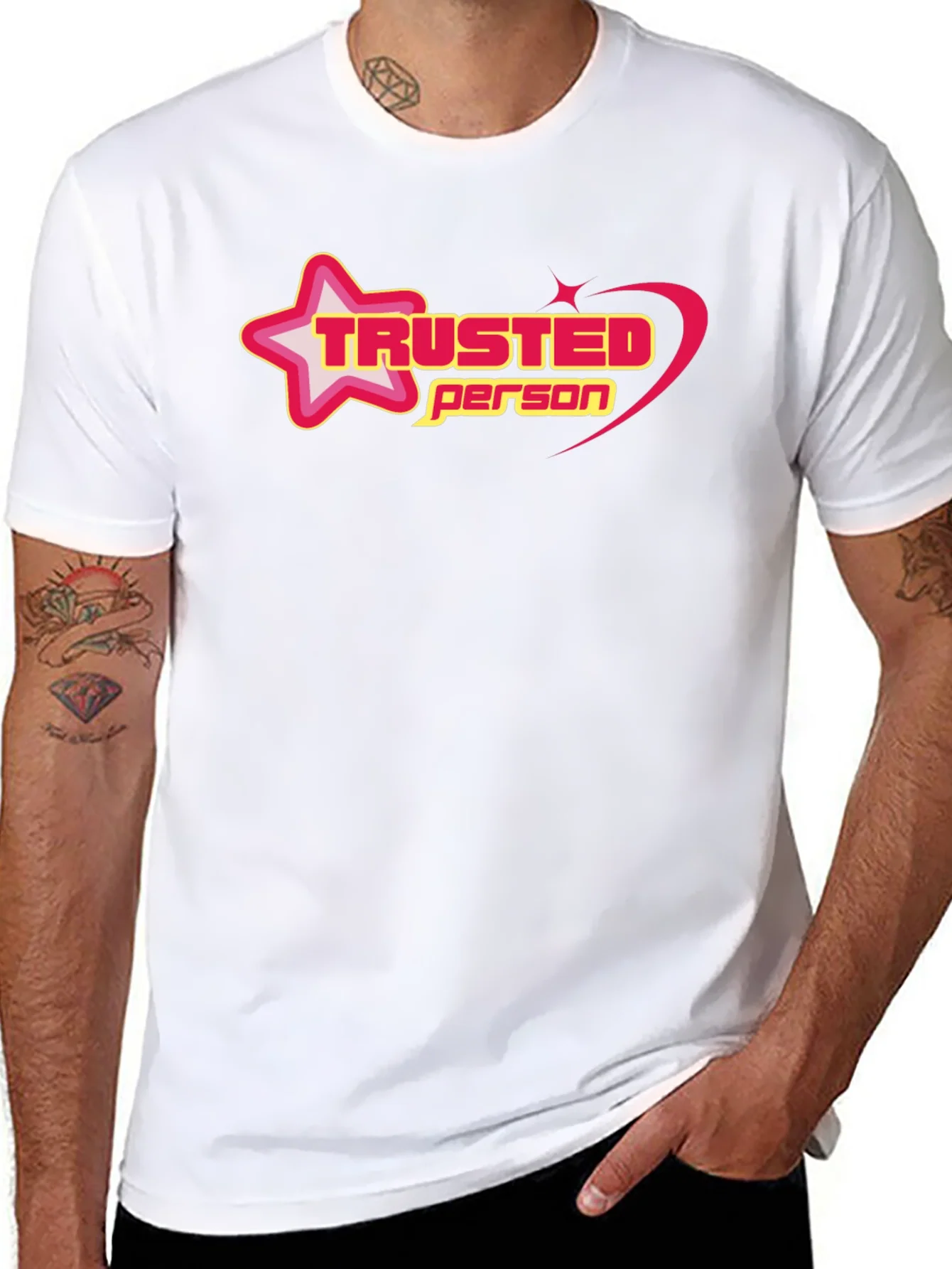 Trusted Person Graphic Black T-Shirt