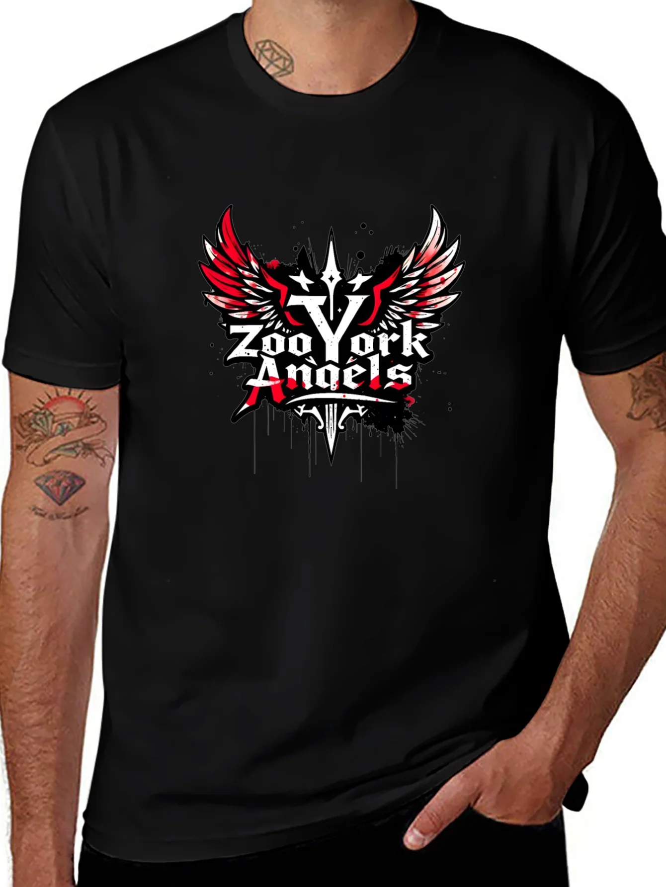 Zoo York Angels Black Graphic T-Shirt
