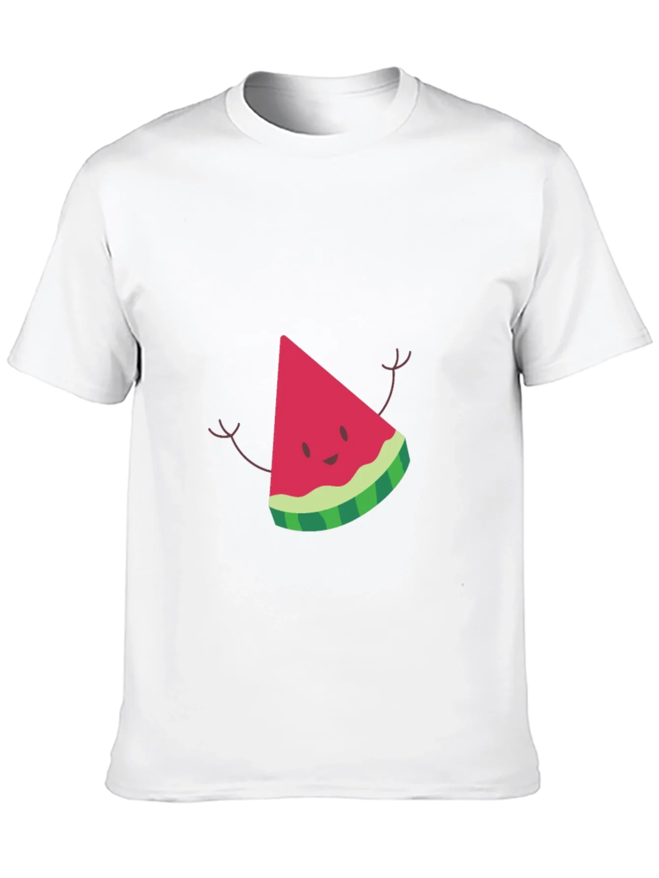 Watermelon Slice Graphic Black T-Shirt