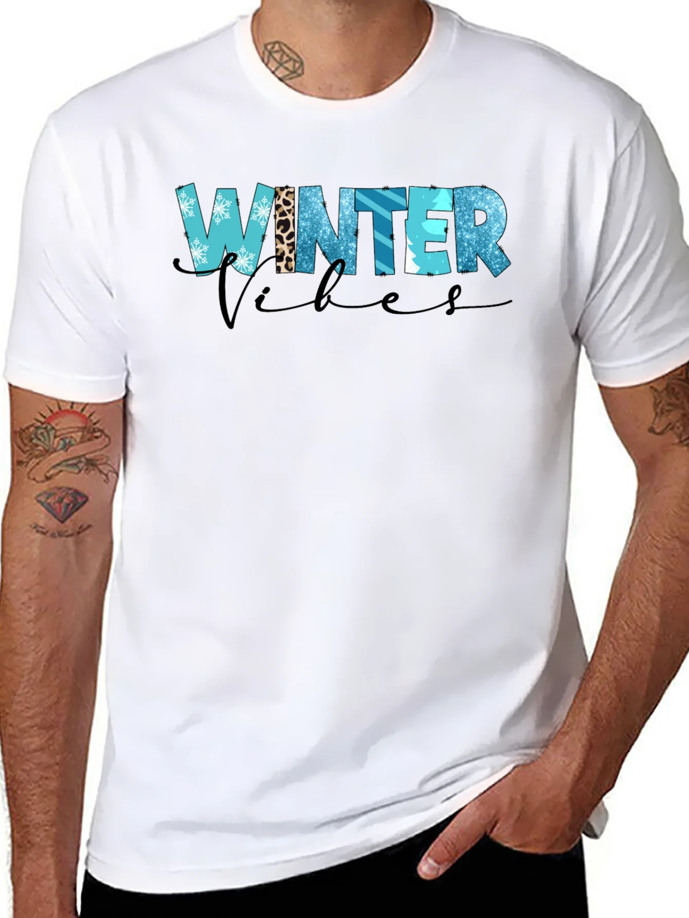 Winter Vibes Graphic Tee Shirt
