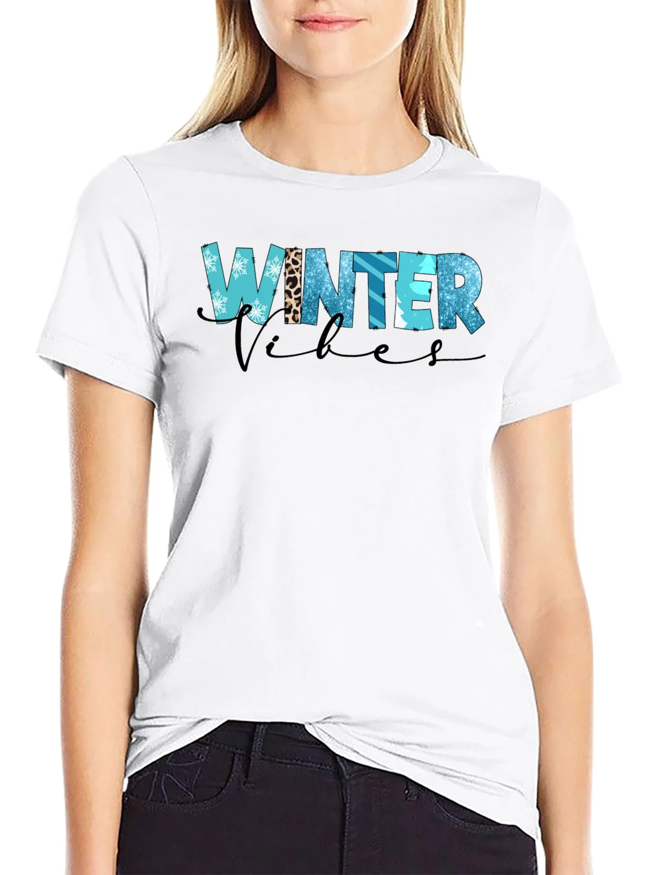 Winter Vibes Graphic Tee Shirt