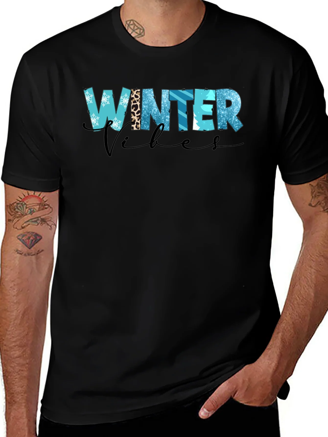 Winter Vibes Graphic Tee Shirt