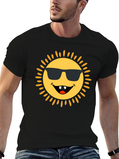 Funny Sun Face Graphic Tee
