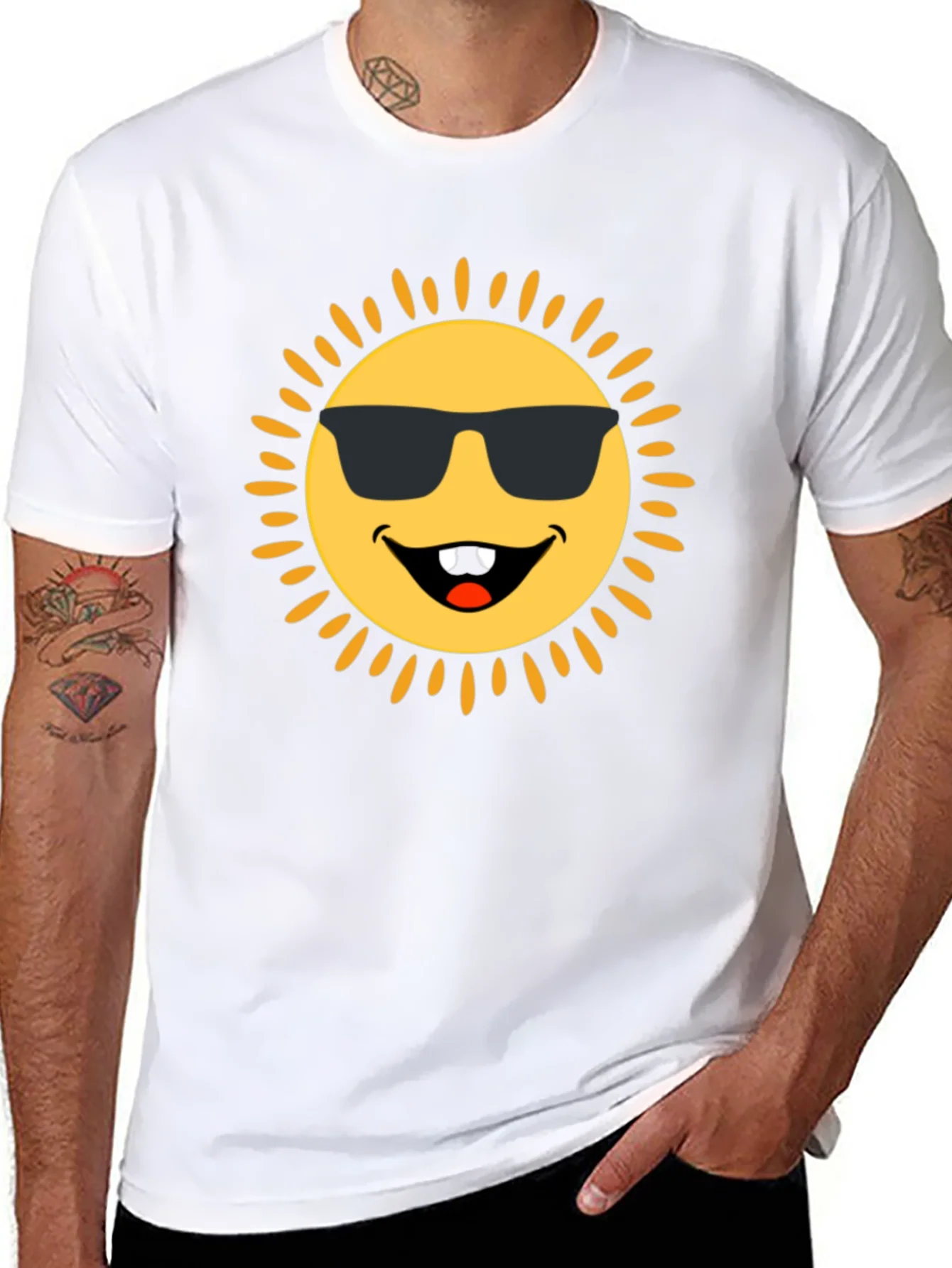 Funny Sun Face Graphic Tee