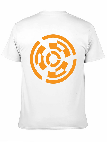 Geometric Circle Graphic T-Shirt - Black